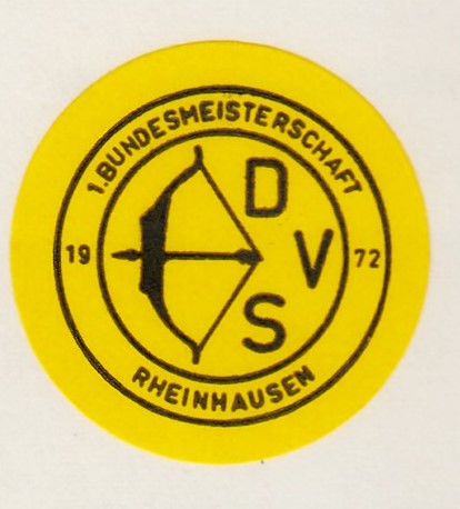 1972 - 1. DM DBS in Rheinhausen - Button