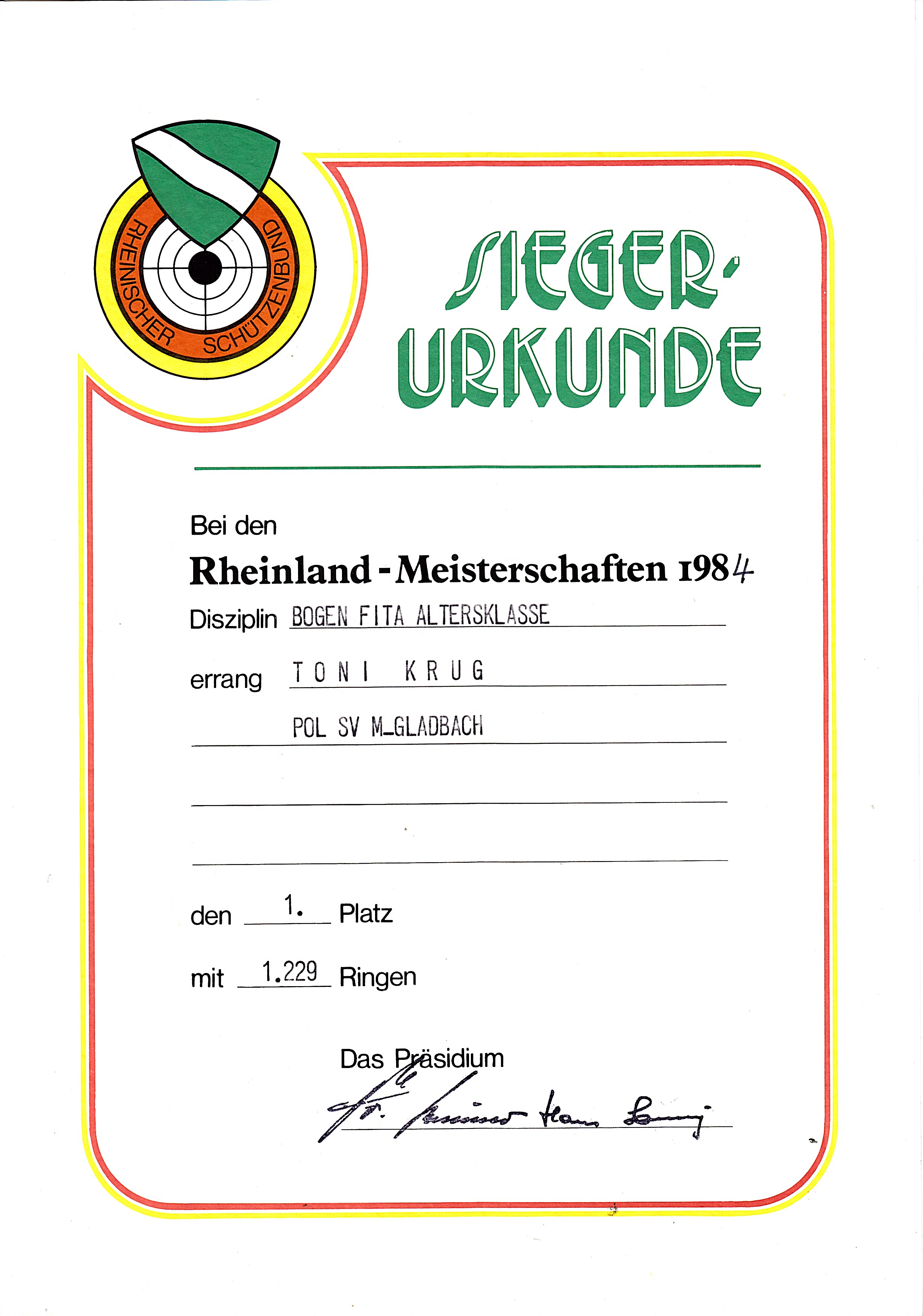 1984 RSB LM-Urkunde