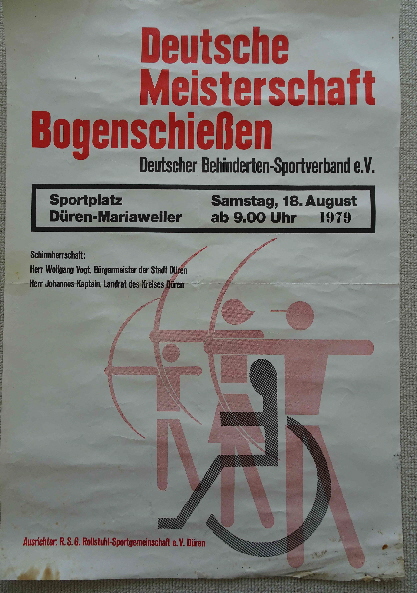 1979 Plakat DM Behinderte in D�ren a